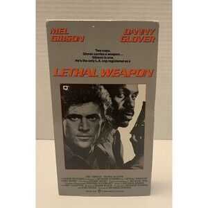 Lethal Weapon  VHS Used Movie VCR Video Tape Mel Gibson  Danny Glover